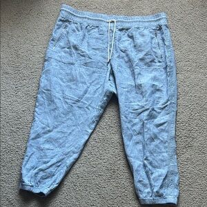 Athleta Light Blue Cabo Linen Jogger